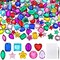 360 Pieces Craft Gems Jewels Acrylic Rhinestones Gemstone for Halloween Pirate Party Table Decorations, 10-15mm,9 Shapes with Tweezers and Storage Box
